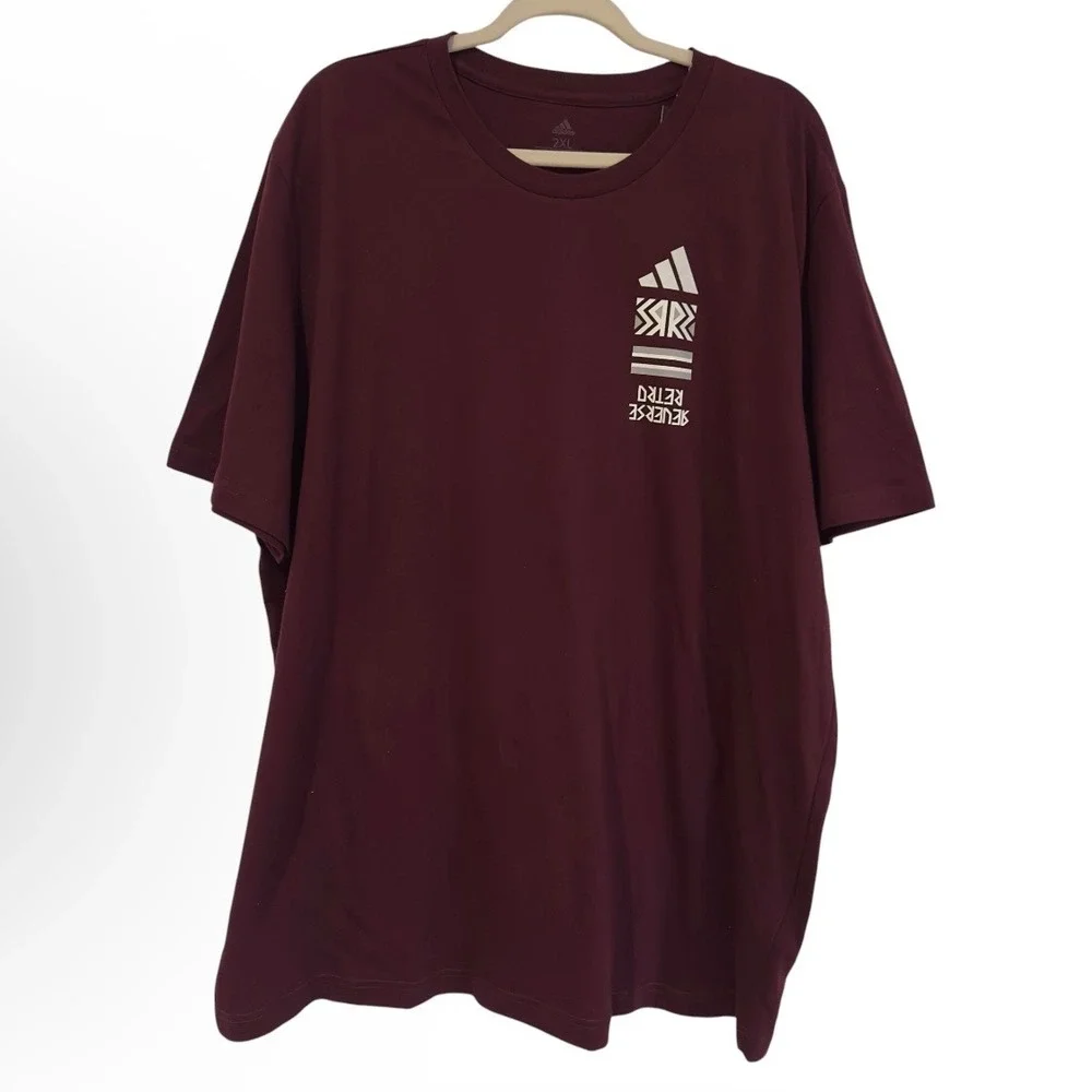 Adidas Texas A&M Aggies‎ Reverse Retro Maroon T-Shirt Mens XXL IM8671 310 NEW